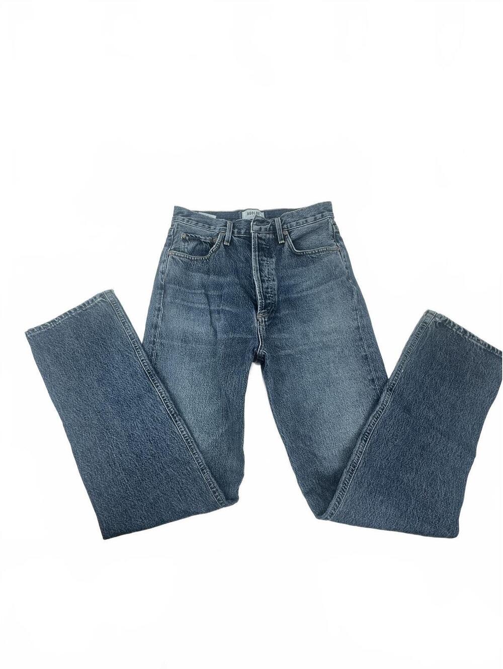 Agolde 90s Pinch Waist Jeans Size 25 Portrait Wash High Rise - Picture 3 of 9